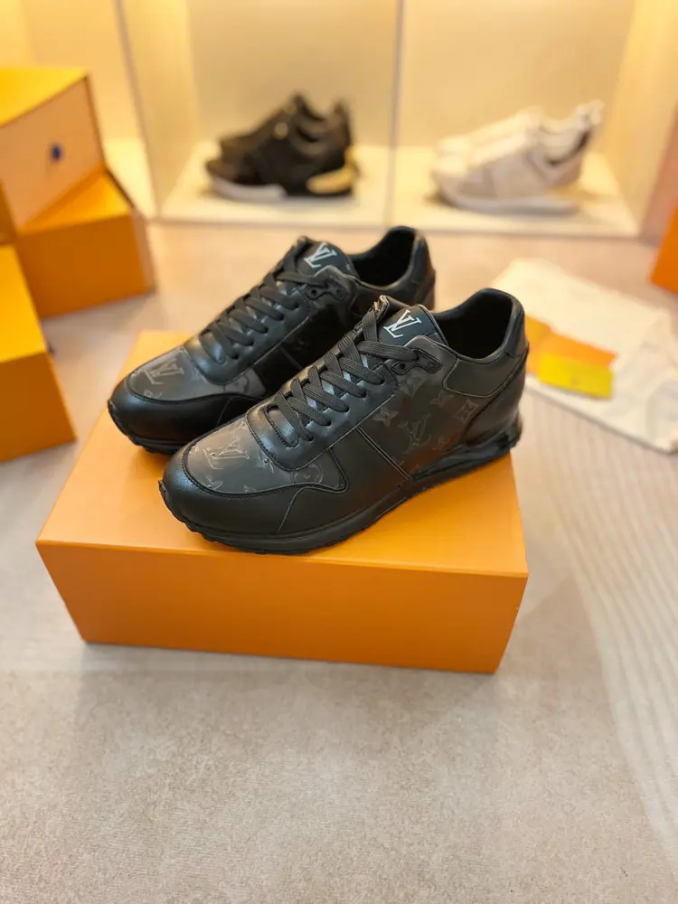 The Louis Vuitton Run Away sneaker draws inspiration from the classic running shoe