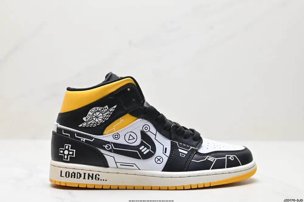 NIKE Air Jordan 1 Retro Mid AJ1 Jordan Generation Mid-top Classic Retro Culture Leisure 554724