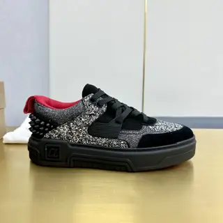 Christian Louboutin ASTROLOUBI unisex thick-soled sneakers with red soles are a perfect
