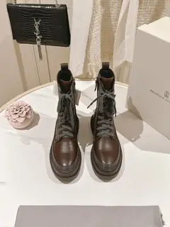 Brunello Cucinelli Ankle Boots The classic inspiration from loafers defines the modern