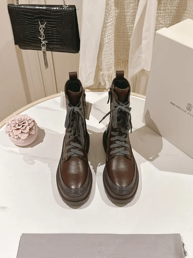 Brunello Cucinelli Ankle Boots The classic inspiration from loafers defines the modern