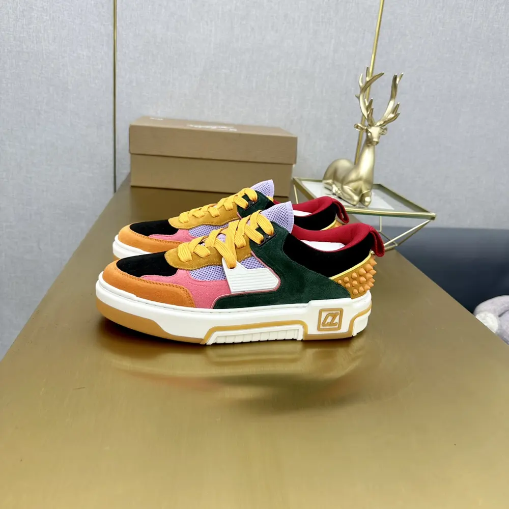 Christian Louboutin ASTROLOUBI unisex thick-soled sneakers with red soles are a perfect
