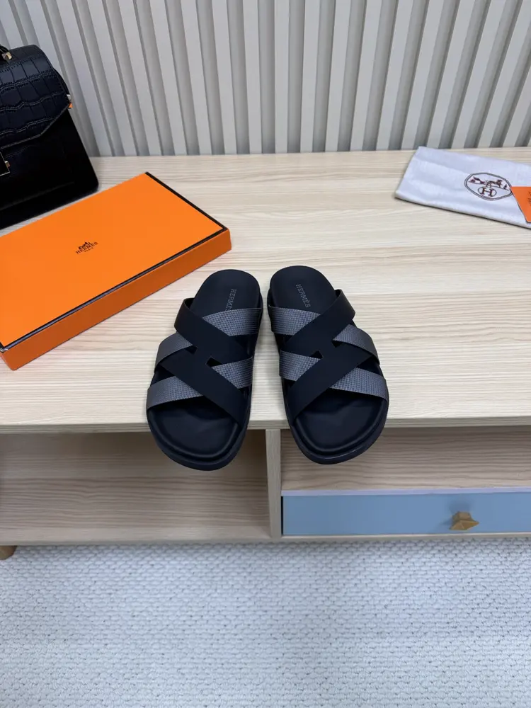 Hermès snake-print sandals