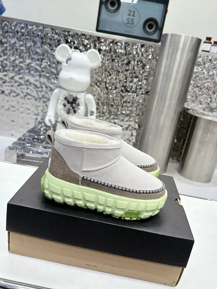 UGG cowhide comfortable versatile soft non-slip wear-resistant high-top casual shoes