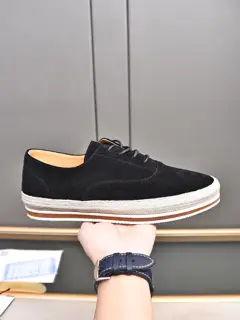 Prada casual woven lazy slip-on men’s shoes