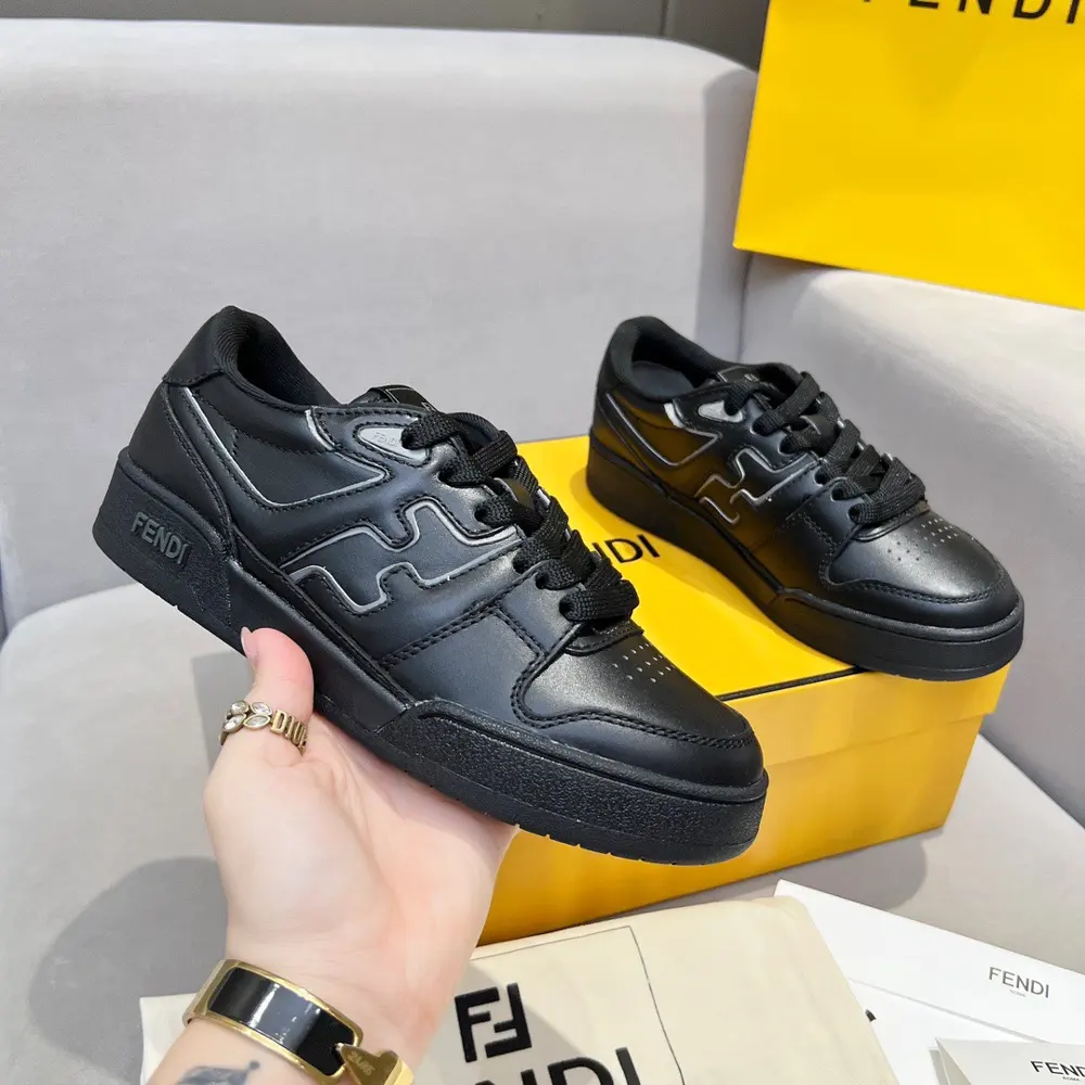 Fendi Match series thick-soled retro sports skateboard shoes 1:1 top quality