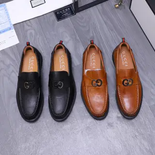GUCCI business casual leather shoes