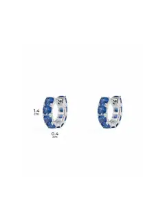 Apm monaco blue square small earrings luxury and elegant earrings birthday gift