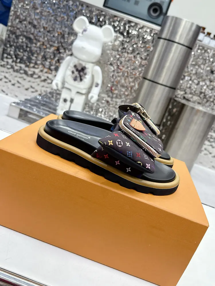 Louis Vuitton Velcro Slippers