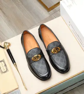Gucci formal leather shoes Italy imported cowhide + top imported water-dyed cowhide lining