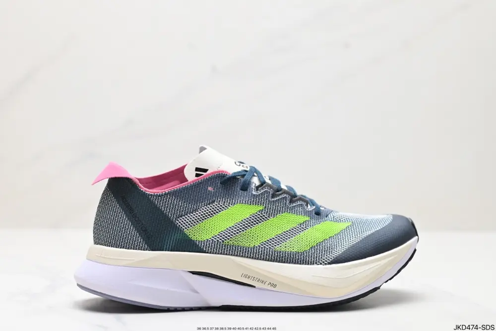 Adidas adizero BOSTON 12 M summer breathable mesh racing running shoes Boost cushioning sole ID4234