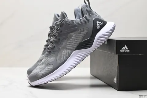 Adidas AlphaBOUNCE M Alpha high elastic horse brand shark gill pattern outsole leisure B43615