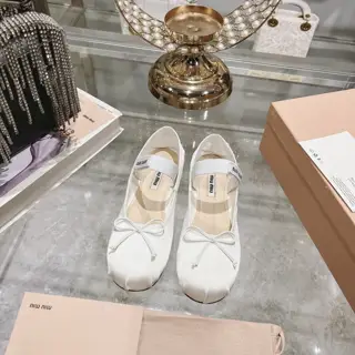 Miu Miu Miu French fairy ballet shoes