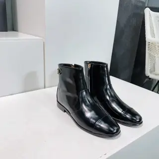 Chanel slip-on ankle boots
