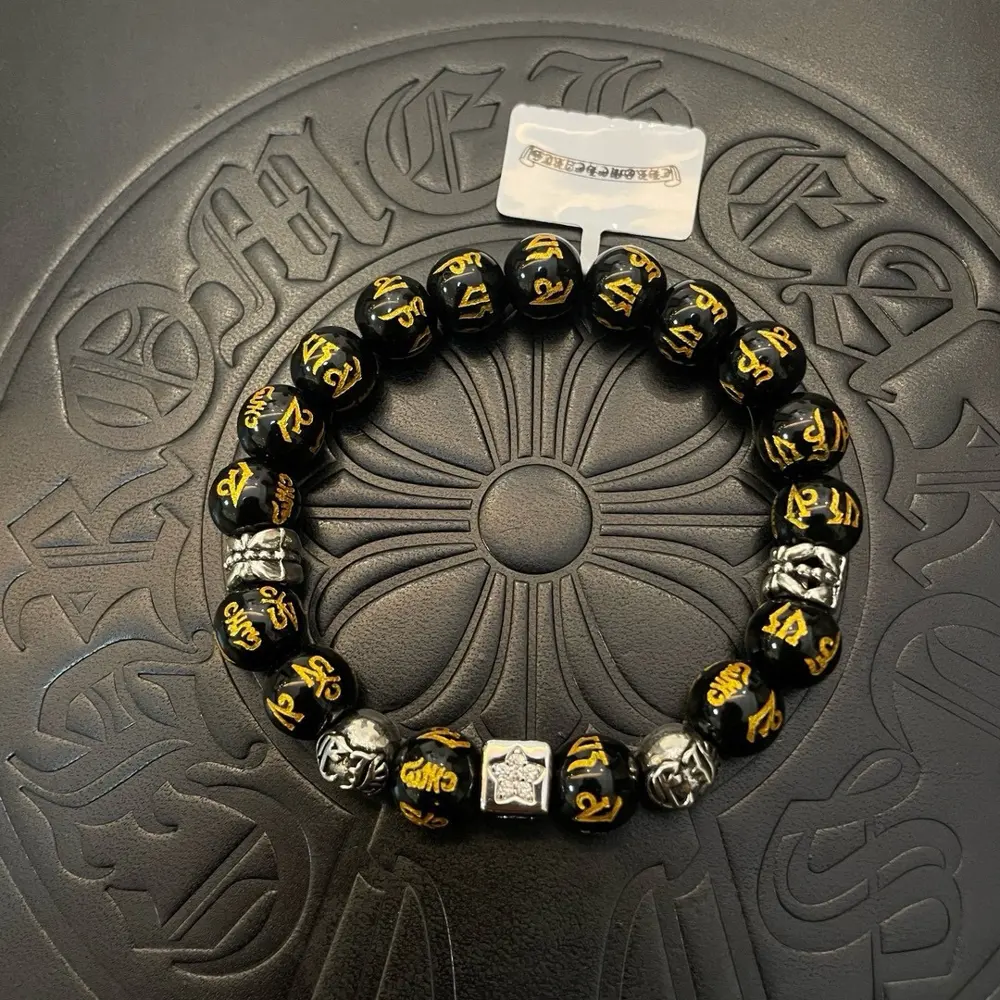 Chrome Hearts Classic Retro Multi-element Tiger Eye Stone Bracelet
