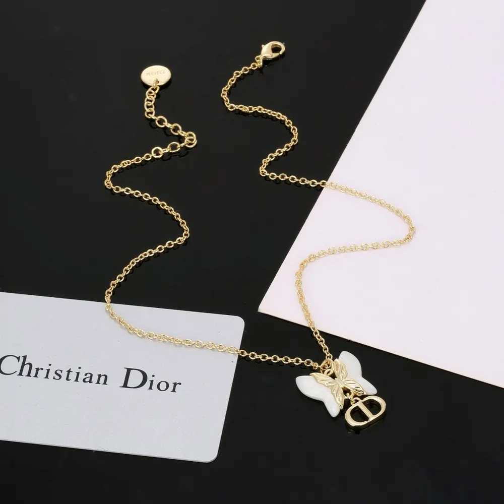 Dior The JaDior butterfly necklace