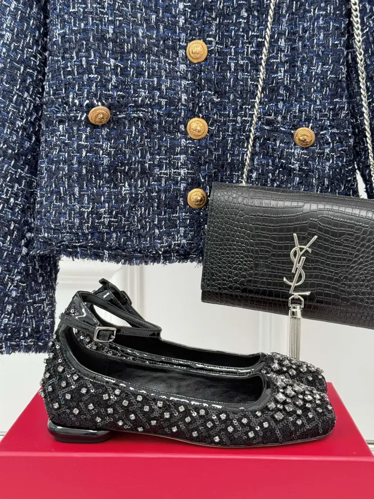 Roger Vivier classic rhinestone Mary Jane shoes