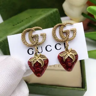 Gucci strawberry earrings