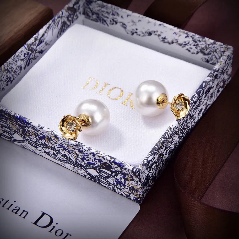 Dior new style Dior new letter earrings loved by top brands. The metal texture