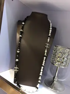 Chanel sweater chain long chain Necklace