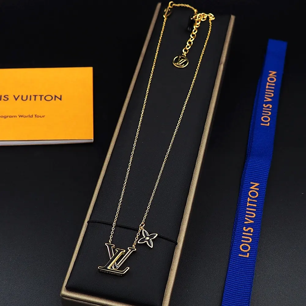 Louis Vuitton Monogram floral necklace