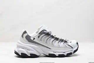 FILA Men’s and Women’s Starship Daddy Shoes Leather Sneakers 2024 Winter New Style T12W431111FCT