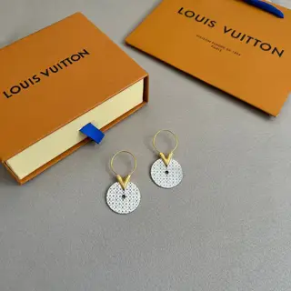 Louis Vuitton V-shaped drop earrings