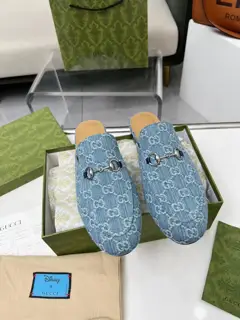 Gucci Mule Slippers Imported washed denim