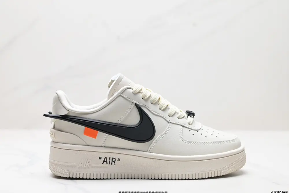 OFF-WHITE x Nike Air Force 1 OW joint Air Force One Lemon Yellow/All Black color scheme The DV3464-002