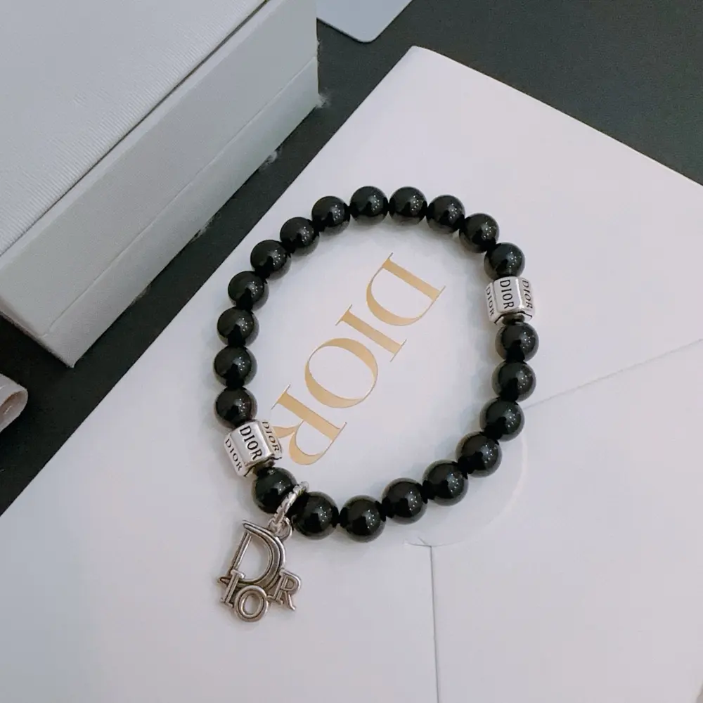 DIOR Multi-element agate Thai silver style bracelet. Same style as G-Dragon. Retro style