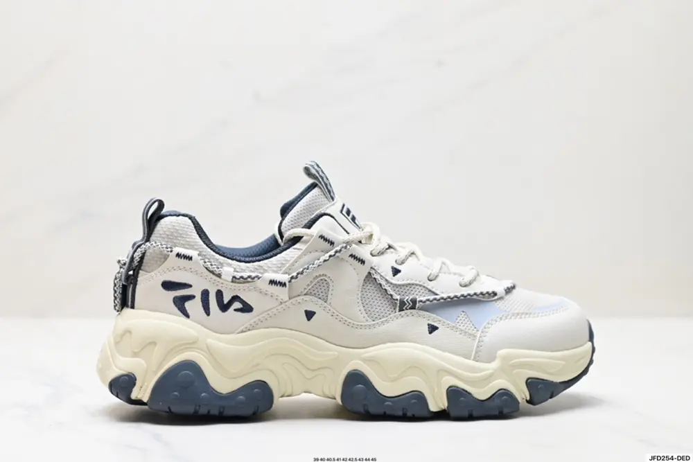 FILA FLUID 5 Cat’s Paw 5.0 Simple and comfortable Non-slip wear-resistant low-top dad shoes F12M422103FNN
