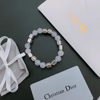 DIOR Multi-element agate Thai silver style bracelet