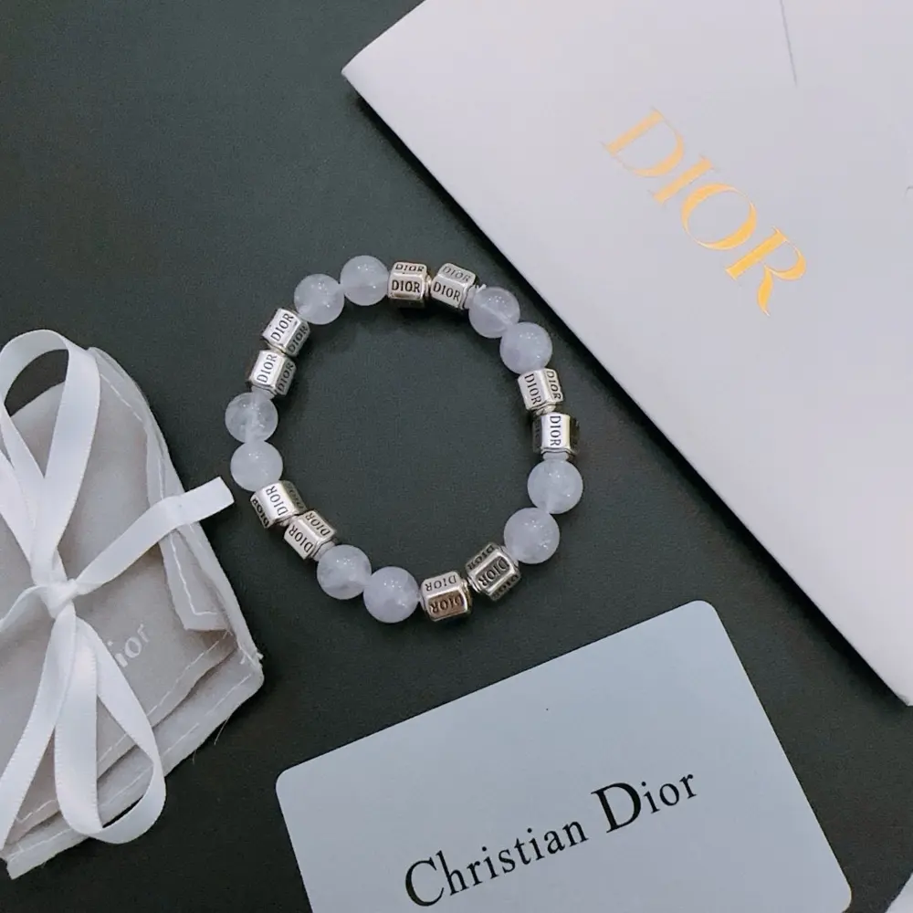 DIOR Multi-element agate Thai silver style bracelet