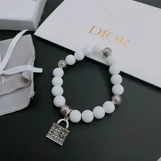 DIOR Multi-element agate Thai silver style bracelet