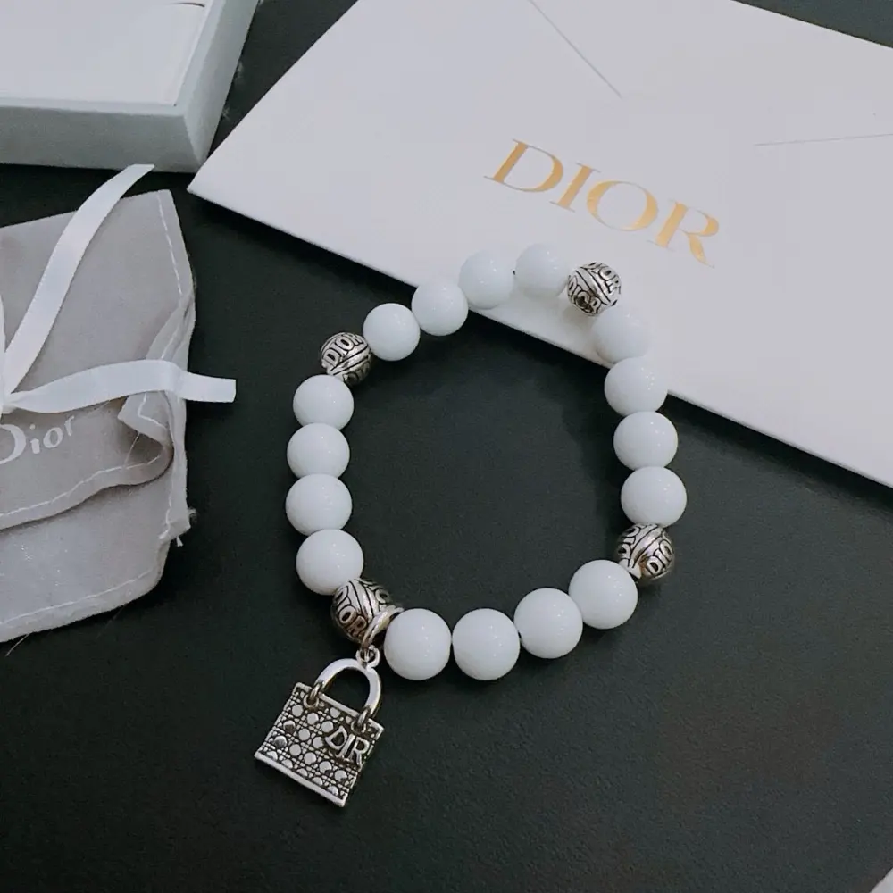 DIOR Multi-element agate Thai silver style bracelet