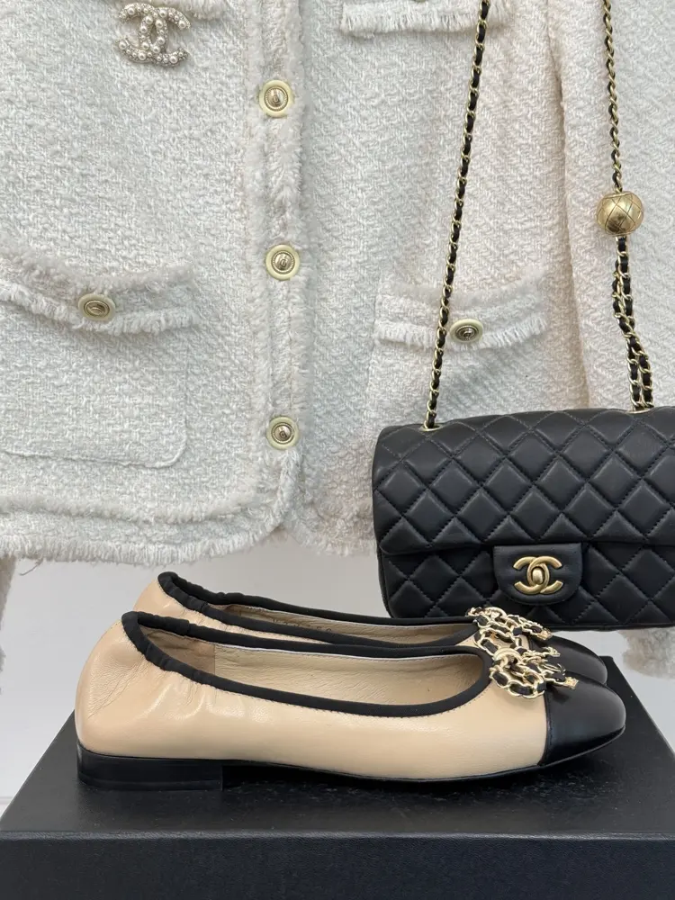Chanel Classic Chain Butterfly Ballet Shoes Series