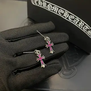 Chrome Hearts classic vintage cross earrings