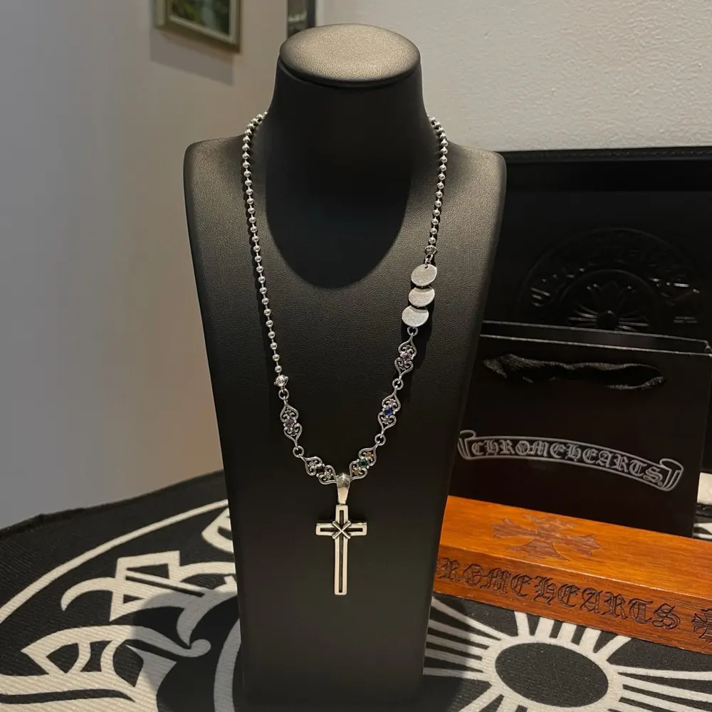 Chrome Hearts Classic Vintage Necklace Cross Pendant
