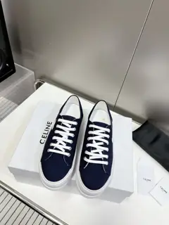 Celine patchwork leather canvas shoes