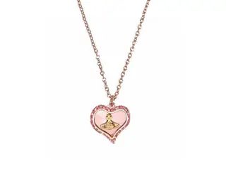 Vivienne Westwood casual heart planet necklace