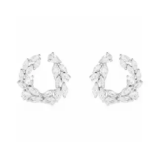 Apm monaco horse eye wreath earrings