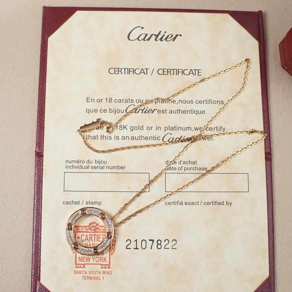 Cartier Starry Sky LOVE Big Round Necklace