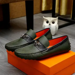 Hermès classic slip-on shoes 1:1 mold opening Original quality Using imported cowhide