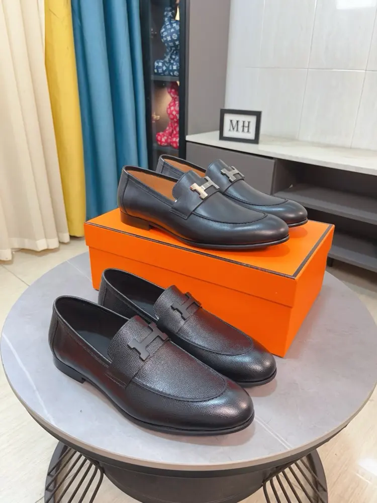 Hermès business leather shoes