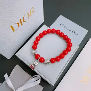 DIOR Multi-element agate Thai silver style bracelet