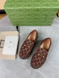 Gucci Double GG Grooved Thick-soled Loafers. Original 1:1 creation. Superb quality