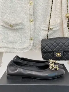Chanel Classic Chain Butterfly Ballet Shoes Series
