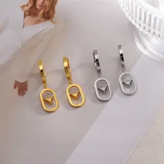 Prada triangle earrings A new and hot product is here