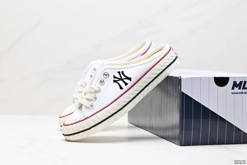 MLB Biscuit Shoes NY Yankees Retro Canvas Half Slippers 32SHS1011
