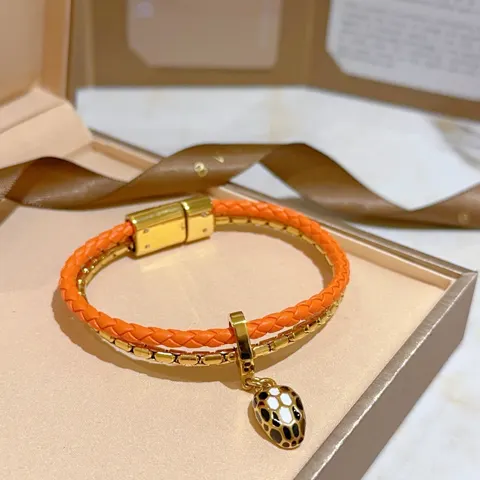 Hermes Double-layer snake head bracelet